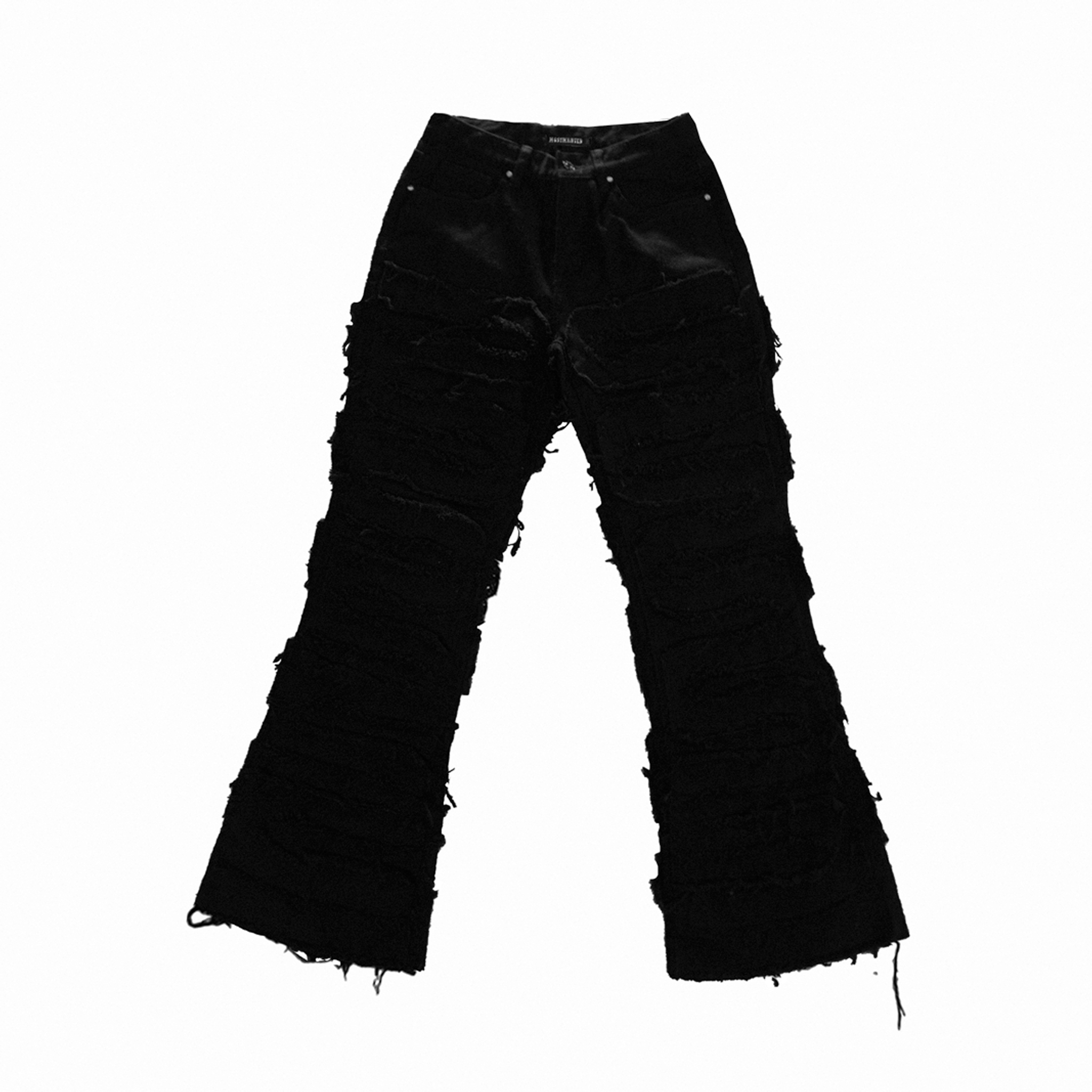 DISTRESSED DENIM V2 ( BLACK )